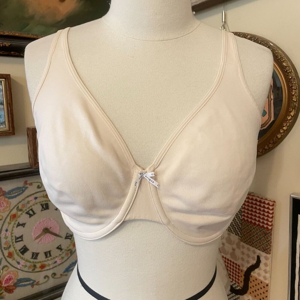 Cacique Unlined Full Coverage Bra 42DDD Beige